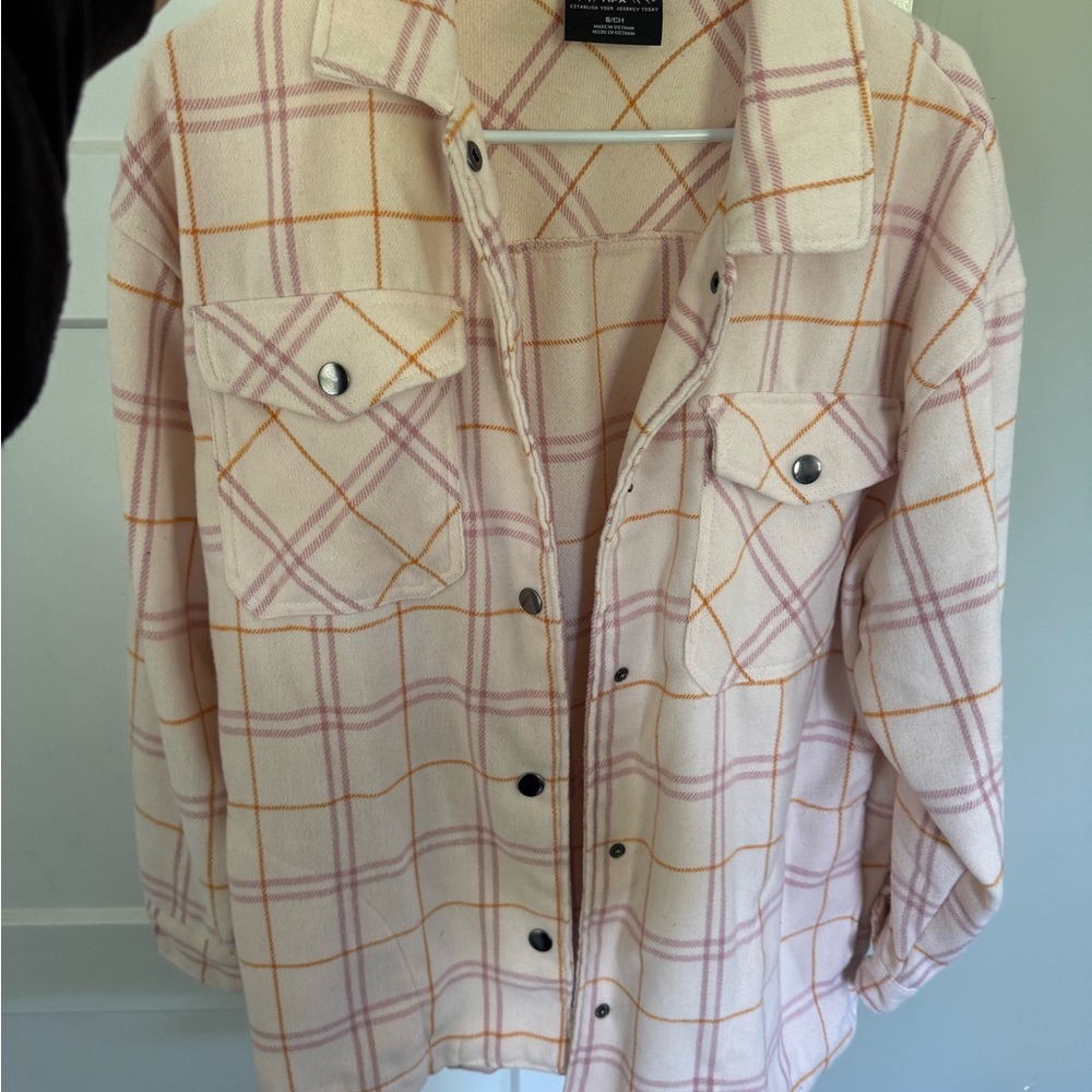 Plaid Button-Up Women's Jacket